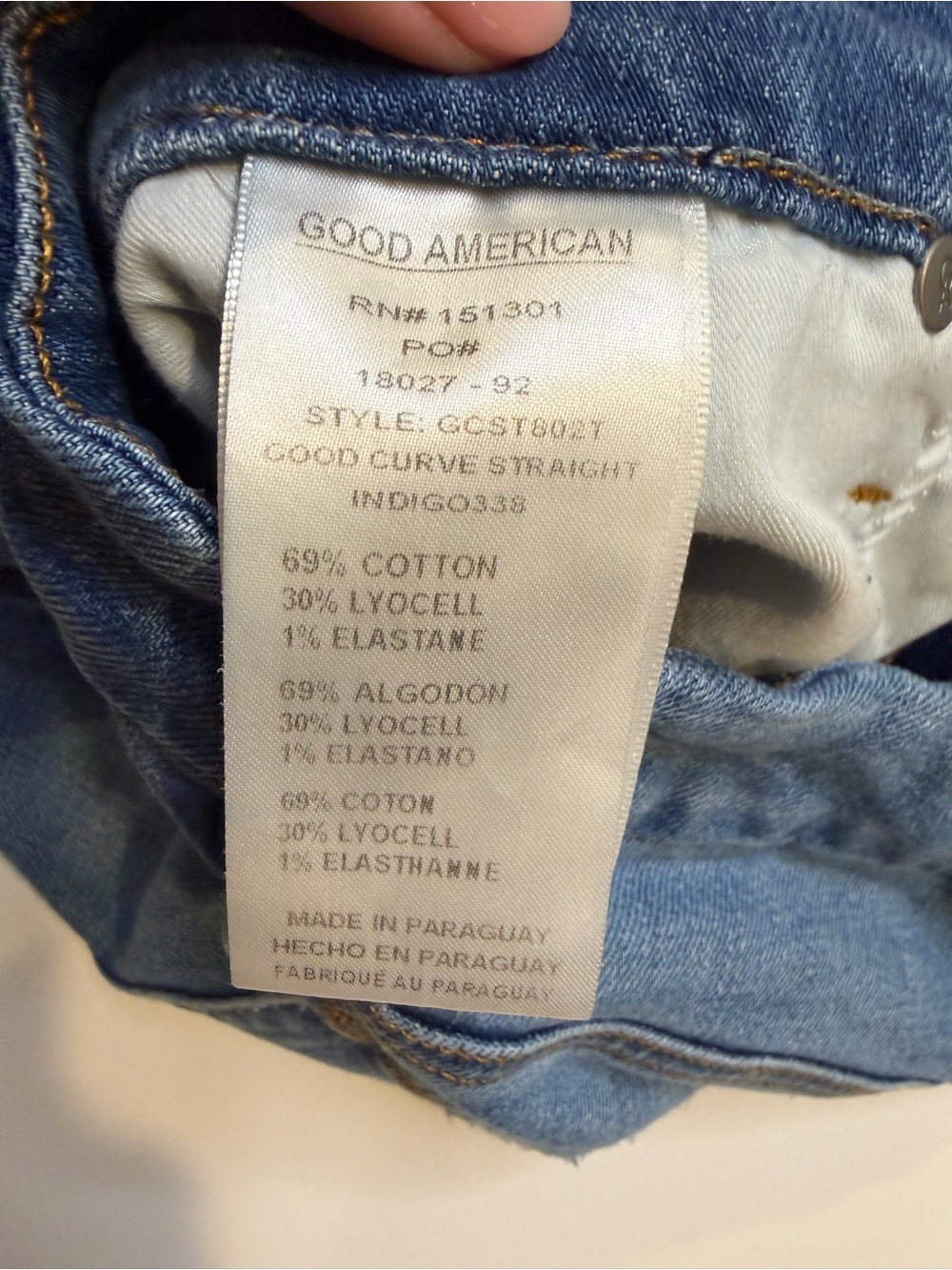 Good American ‘Good Curve Straight’ Jeans Size 15 - Picture 2 of 7